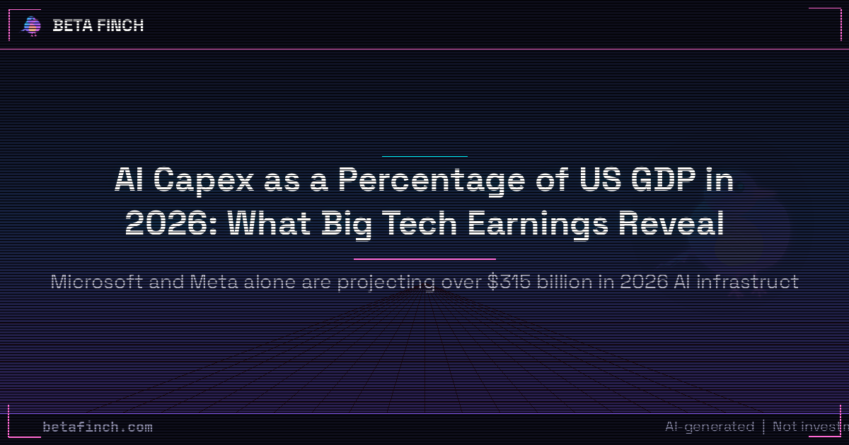 AI Capex as a Percentage of US GDP in 2026: What Big Tech Earnings Reveal