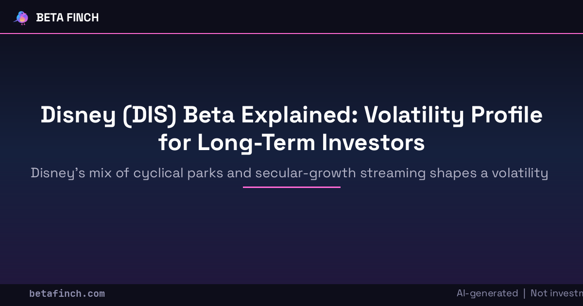 Disney (DIS) Beta Explained: Volatility Profile for Long-Term Investors