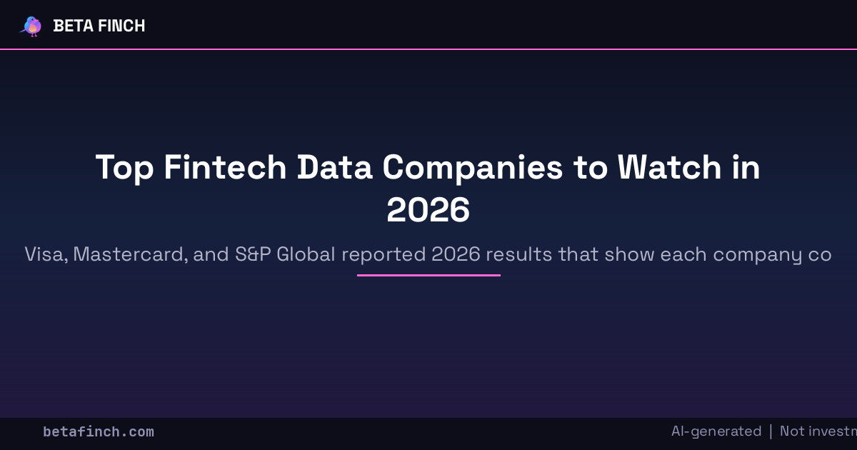Top Fintech Data Companies to Watch in 2026
