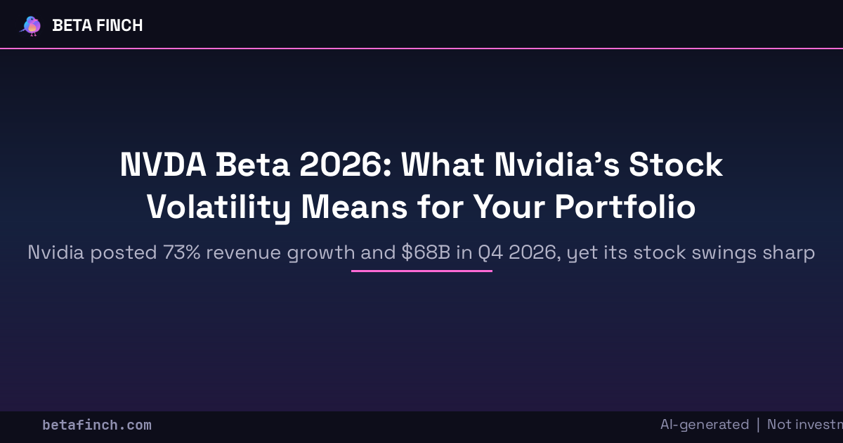 NVDA Beta 2026: What Nvidia's Stock Volatility Means for Your Portfolio